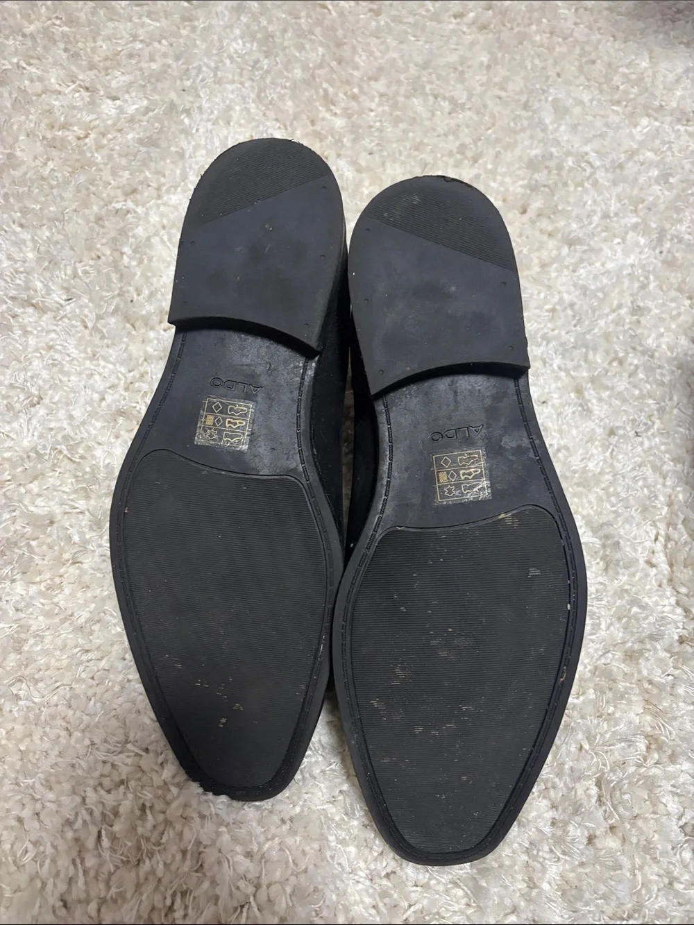 Aldo Black Suede Chelsea Boots